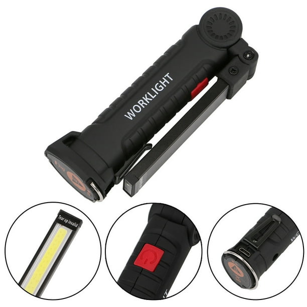 Flexible Heavy Duty COB LED Cordless Rechargeable Inspection Torch Lamp Light